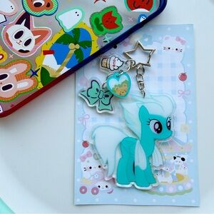 My Little Pony double sided tassel acrylic keychain bagcharm